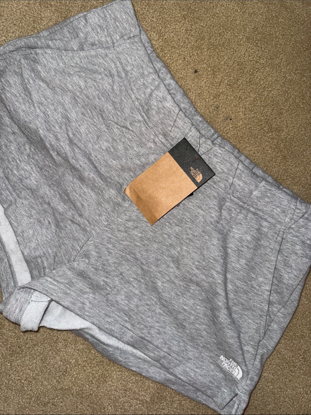 North face - grey sweat shorts - xl